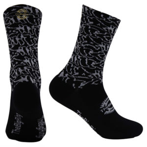 Sock Big Ring Graffiti Mantra Black/White