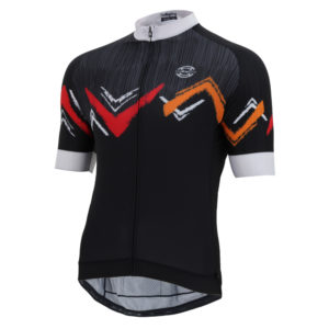 Jersey S/S Zig Zag Black