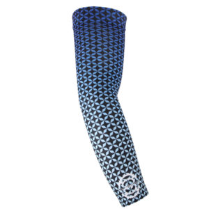 Lightweight Sunscreen Arm Sleeves Big Ring Star Athlete Blue/Black
