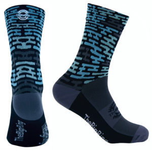 Sock Big Ring Tarmac Flow Greys/Black/Aqua