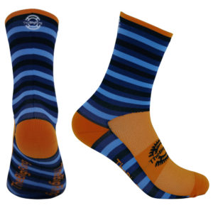 Sock Big Ring 41 Stripe Blue/Orange