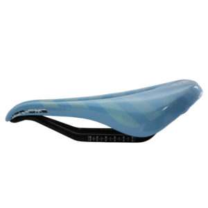 Bicycle Saddle Full Carbon Customized Big Ring Arrow Blue/Green