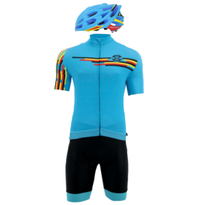 Road Helmet + Jersey + BIB Shorts from Belgium Blue
