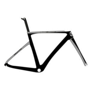Bicycle Frame Customised Big Ring Graffiti Mantra Black/White