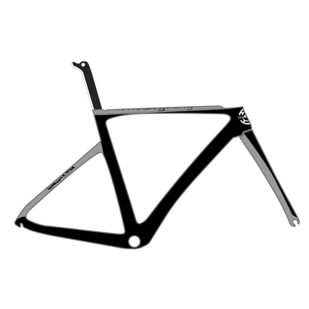 Bicycle Frame Customised Big Ring Graffiti Mantra Black/White 1 Bicycle Frame Customised Big Ring Graffiti Mantra Black/White