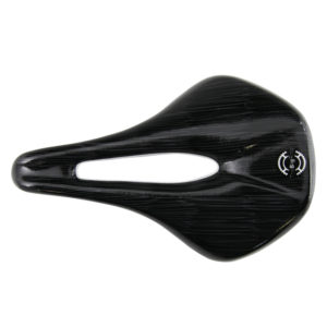 Bicycle Saddle Full Carbon Customized Big Ring Zig Zag Black