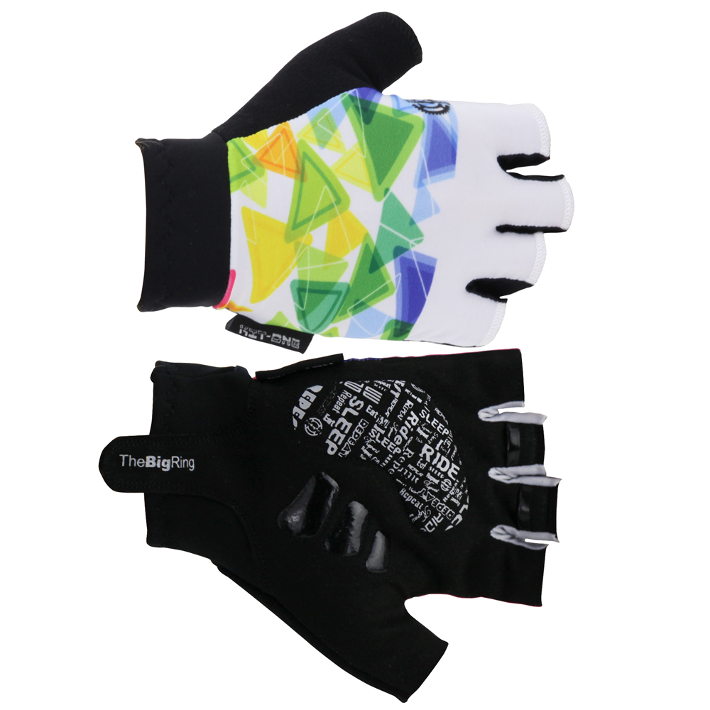 BR3060-07 Glove Big Ring Colorful Triangle