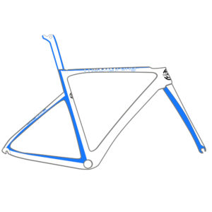 Bicycle Frame Customised Big Ring Colorful Triangle