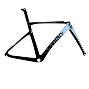 Bicycle Frame Customised Big Ring Chaindrive Blue/Black