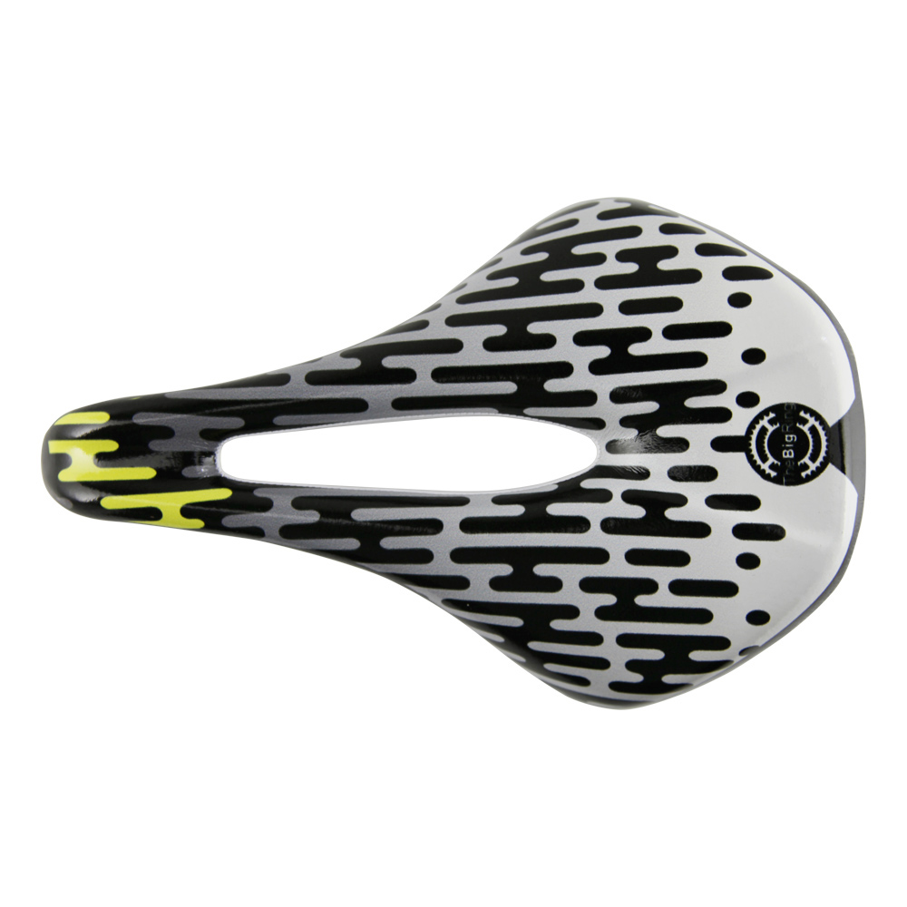 BR3110-15 Bicycle Saddle Full Carbon Customized Big Ring Draft Yellow