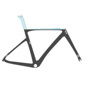 Bicycle Frame Customised Big Ring Classic Blue