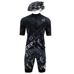 Road Helmet + Jersey + BIB Shorts from Ride Repeat