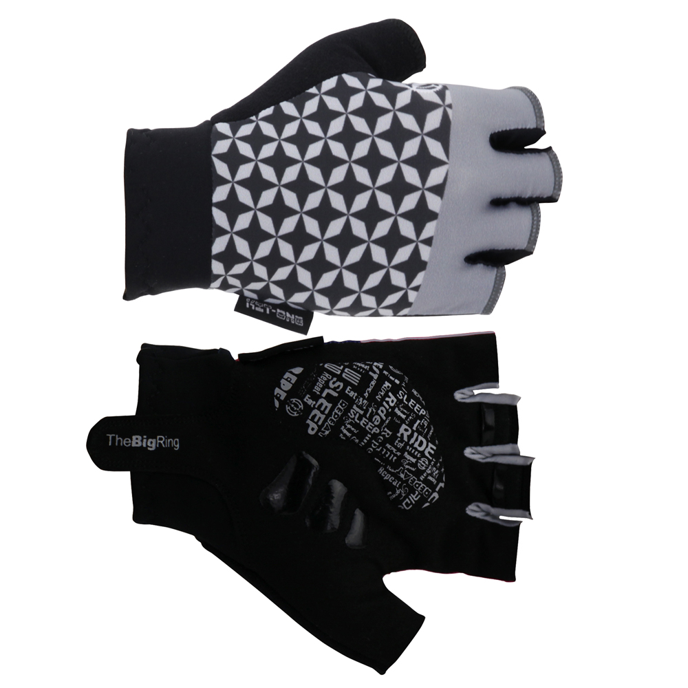 BR3180-07 Glove Big Ring Star Athlete Grey/Black