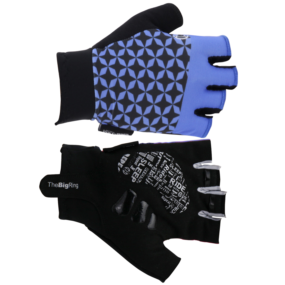BR3190-07 Glove Big Ring Star Athlete Blue/Black