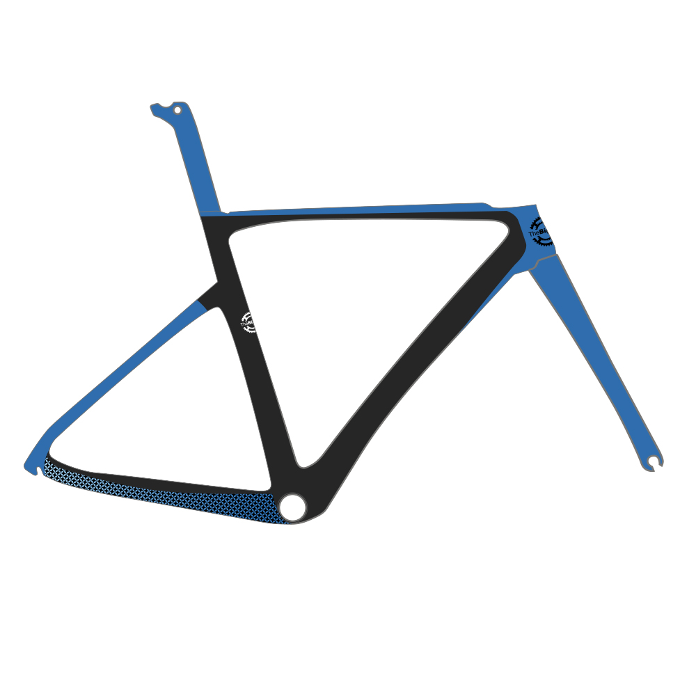 Bicycle Frame Customised Big Ring Star Athlete Blue/Black 1 Bicycle Frame Customised Big Ring Star Athlete Blue/Black