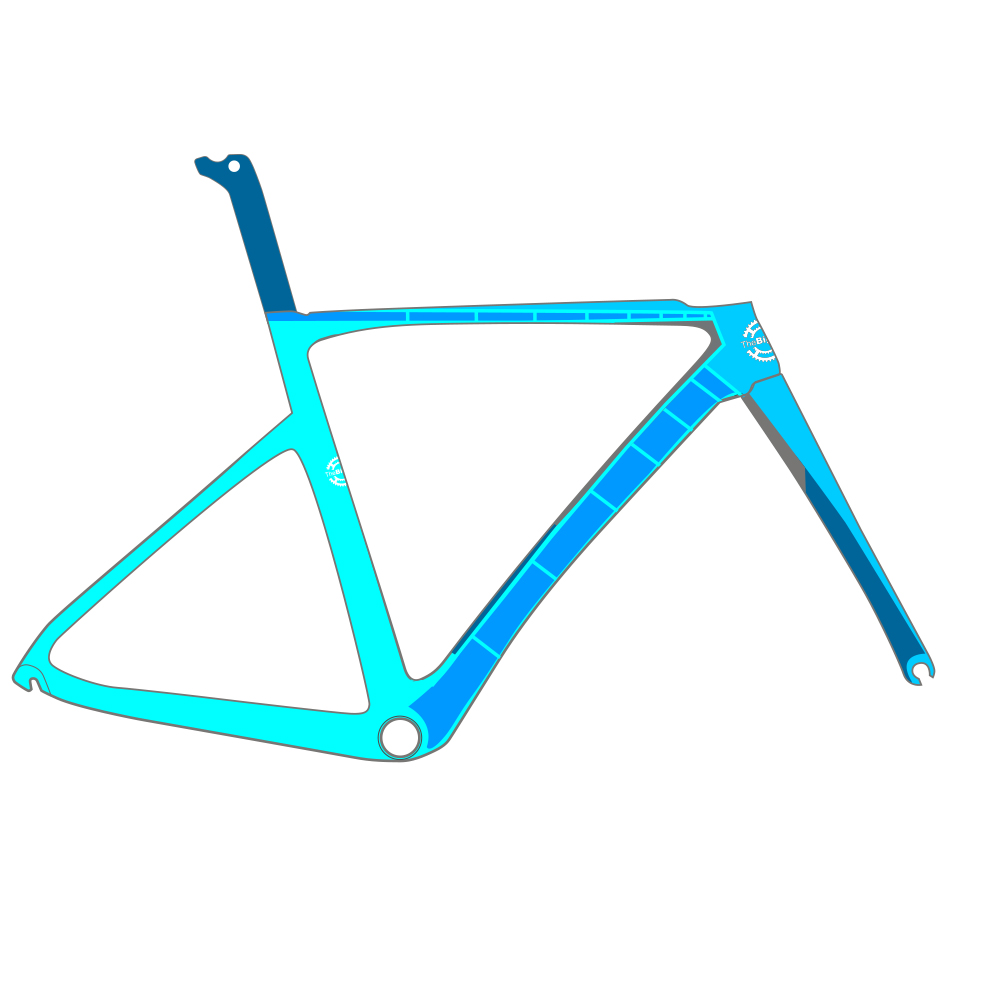 Bicycle Frame Customised Big Ring Ride Blues/Grey 1 Bicycle Frame Customised Big Ring Ride Blues/Grey