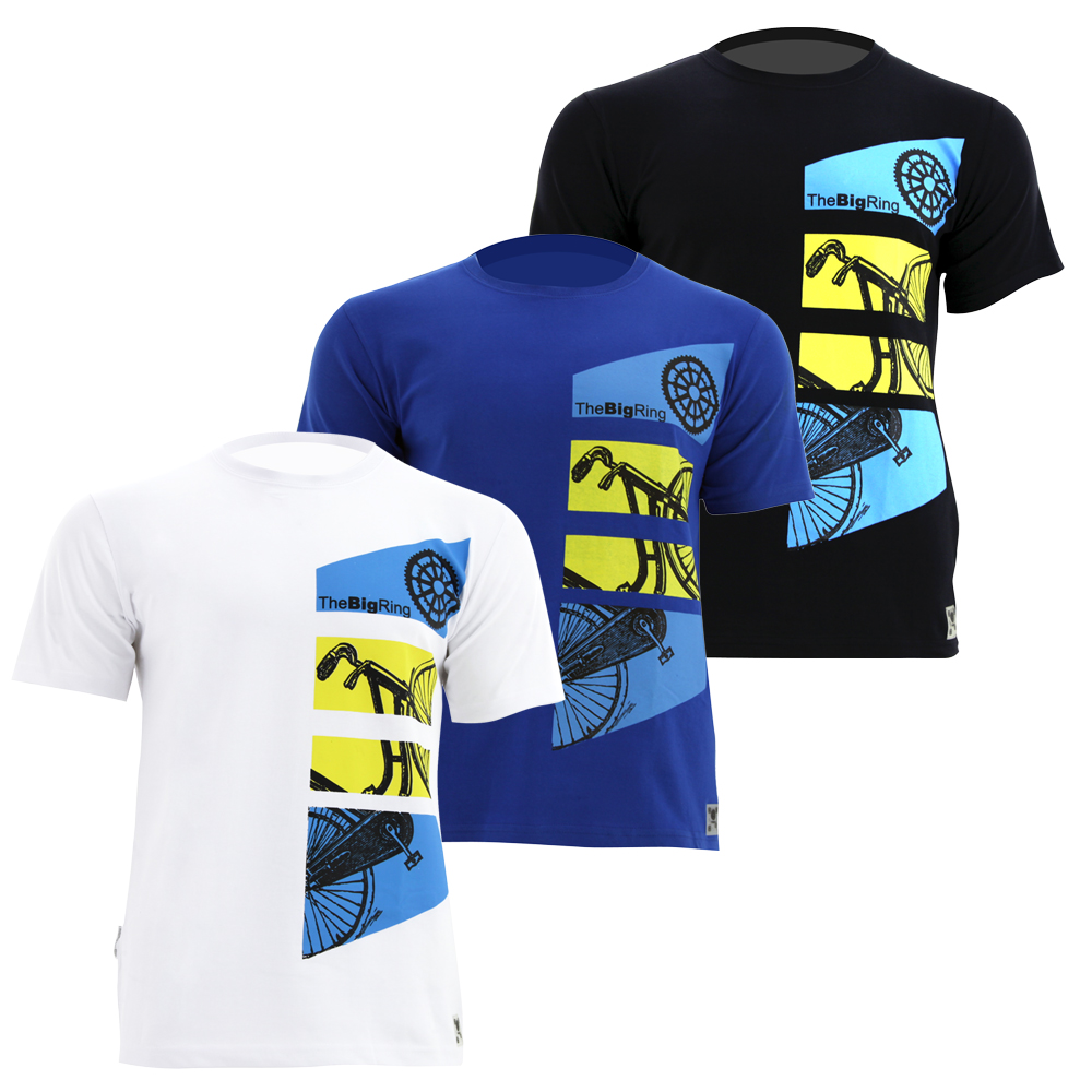 THE BIG RING S/S CASUAL T-SHIRT SPLIT BIKE 1 THE BIG RING S/S CASUAL T-SHIRT SPLIT BIKE