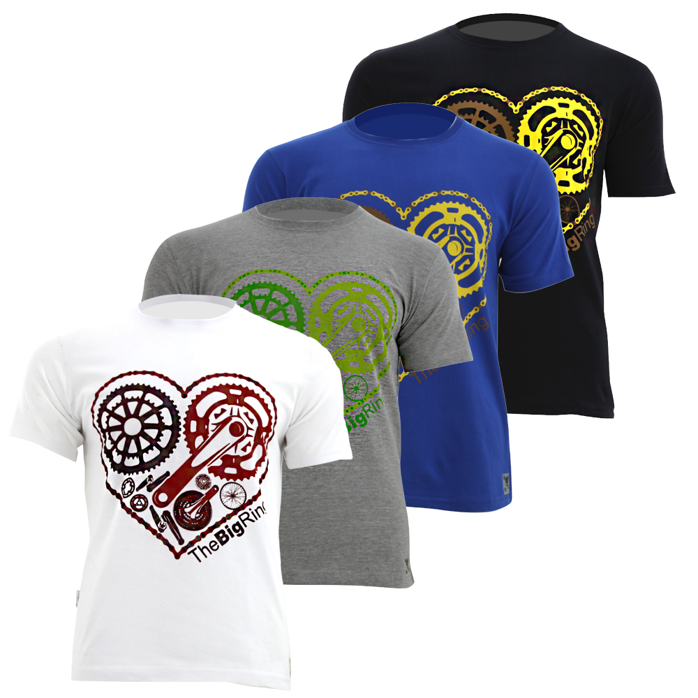 THE BIG RING S/S CASUAL T-SHIRT HEART CHAIN 1 THE BIG RING S/S CASUAL T-SHIRT HEART CHAIN