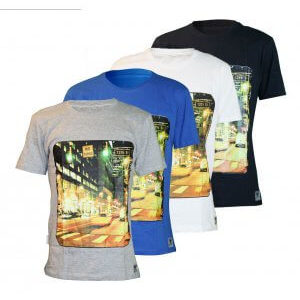 THE BIG RING S/S CASUAL T-SHIRT CHAIN RIBS