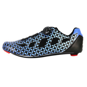 Bicycle Shoe Carbon Customized Big Ring Star Athlete Blue/Black