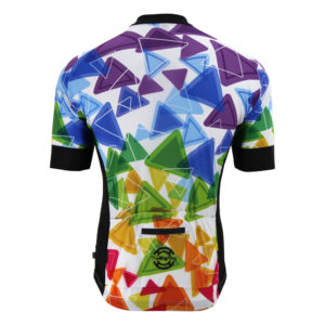 Jersey S/S Multi Coloured Triangles