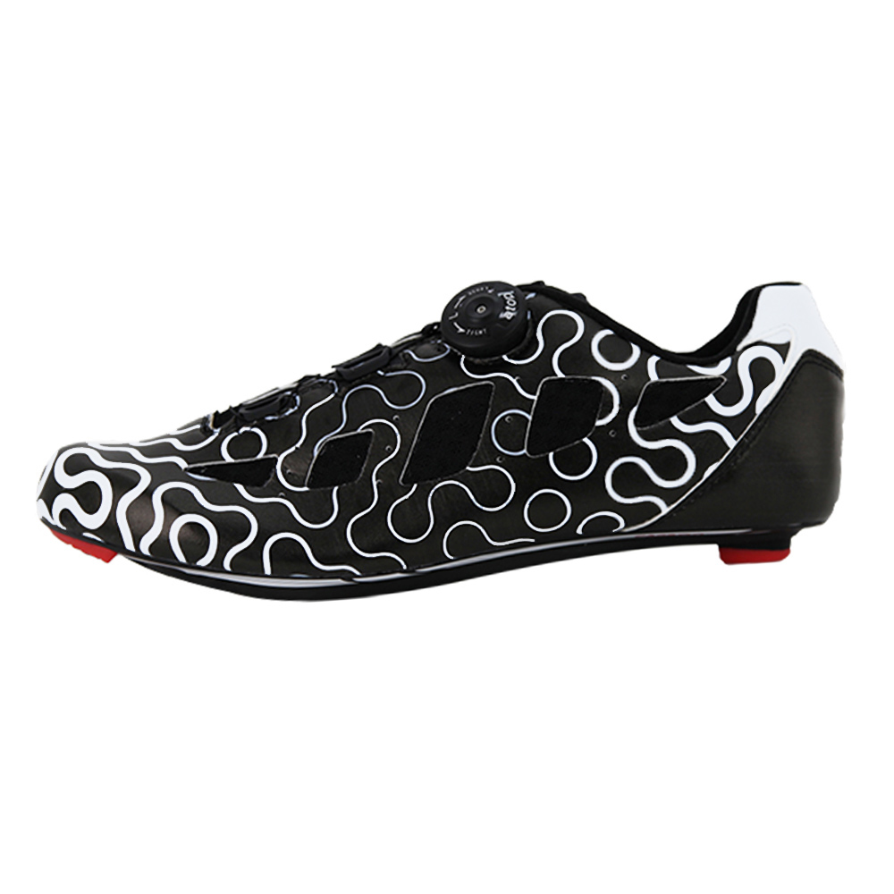 BR3100-16 Bicycle Shoe Carbon Customized Big Ring Chaindrive White/Black