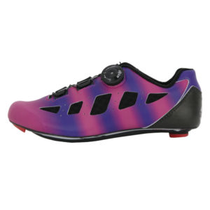 Bicycle Shoe Carbon Customized Big Ring Rothko Style Pink Bands