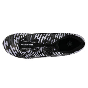 Bicycle Shoe Carbon Customized Big Ring Tarmac Flow Greys/Black/Aqua