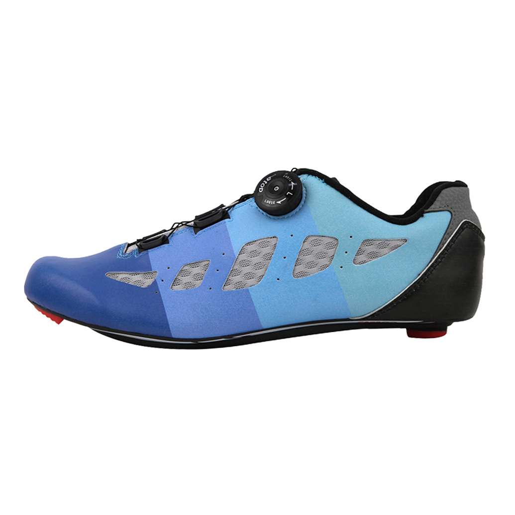BR3210-16 Bicycle Shoe Carbon Customized Big Ring Ride Blues/Grey