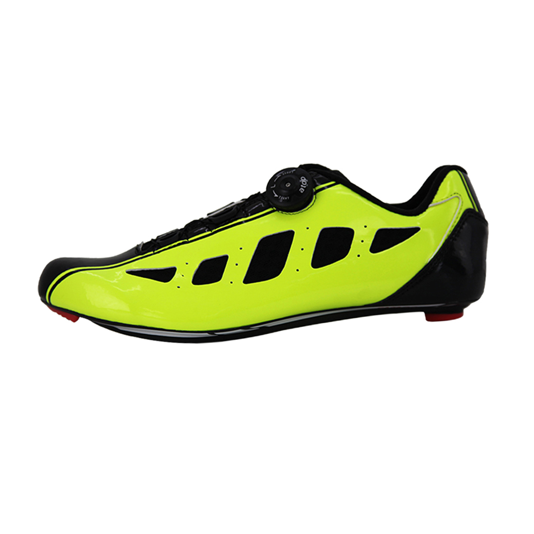 BR3221-16 Bicycle Shoe Carbon Customized Big Ring Ride Fluro Yellow/Black