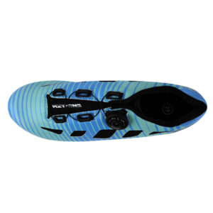 Bicycle Shoe Carbon Customized Big Ring Ride Amplify Aqua /Blue
