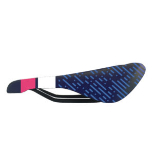 Bicycle Saddle Big Ring Tri Colour Grupetto Pink Grey Blue