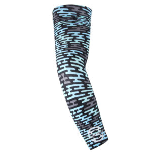 Lightweight Sunscreen Arm Sleeves Greys/Black/Aqua